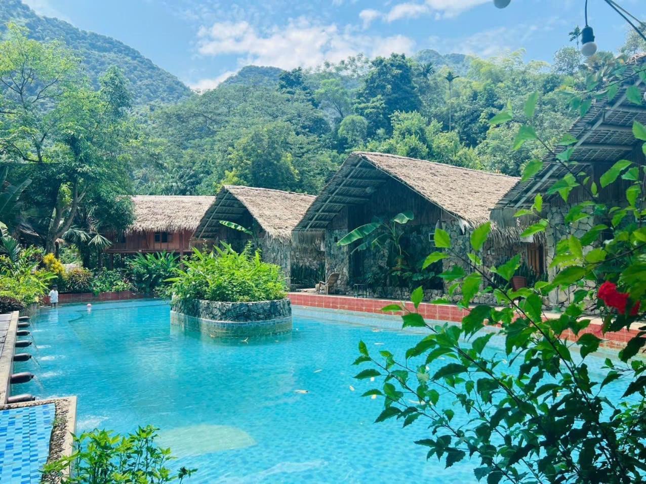 Lepont Mu Waterfall Bungalow 호아빈 외부 사진
